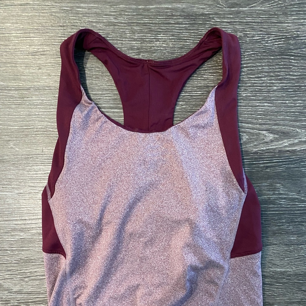 Workout tank top with built in bra